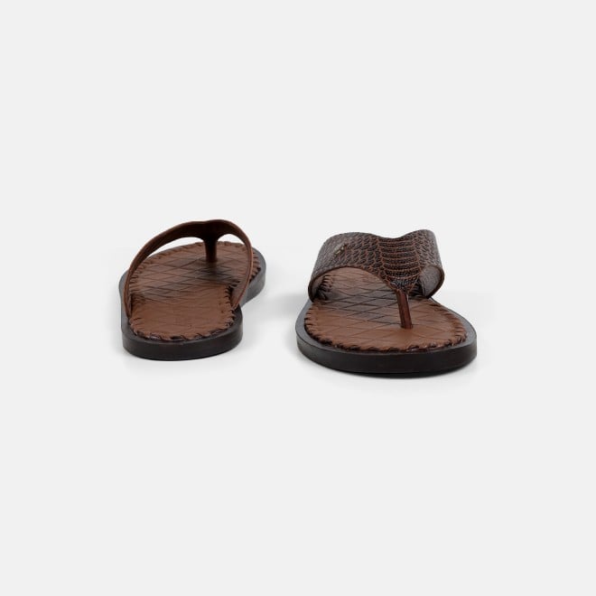 Mochi Men Brown Casual Slippers (SKU: 16-1317-12-41)