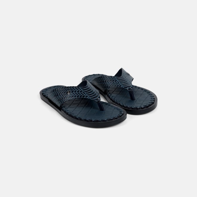 Mochi Men Blue Casual Slippers (SKU: 16-1317L-45-46)