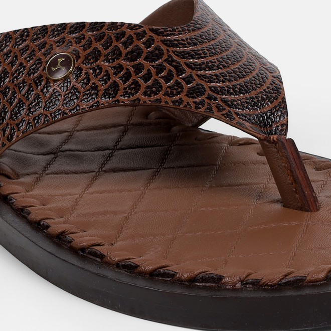 Mochi Men Brown Casual Slippers (SKU: 16-1317L-12-46)