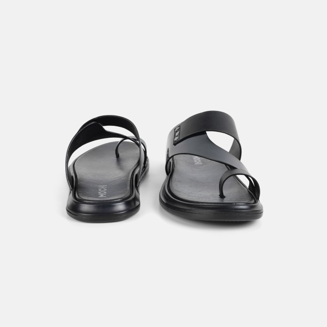 Mochi Men Black Casual Slippers (SKU: 16-1318-11-40)