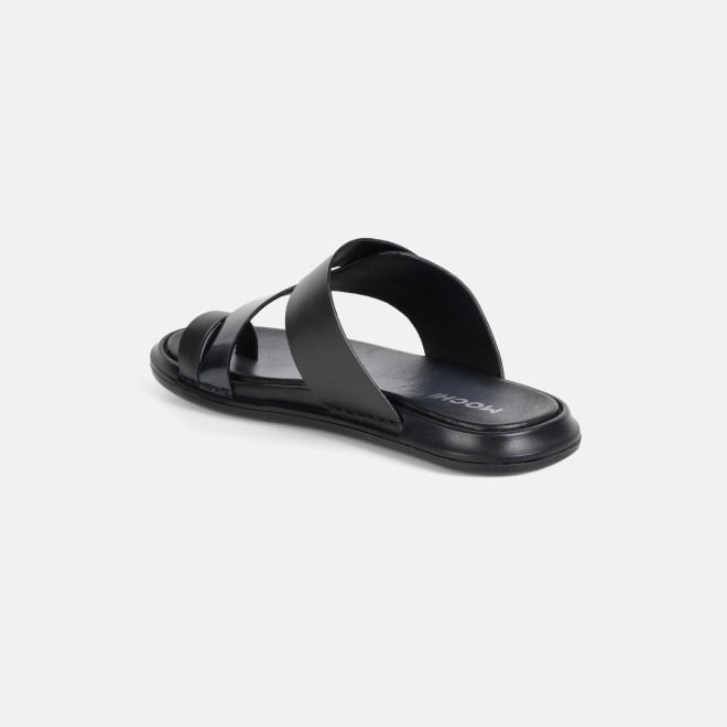 Mochi Men Black Casual Slippers (SKU: 16-1318-11-40)