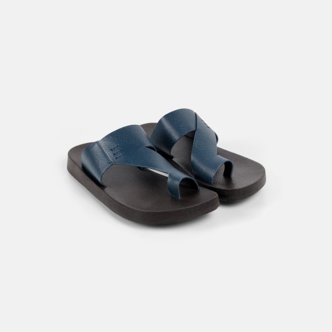 Mochi Men Blue Casual Slippers (SKU: 16-1319-45-40)