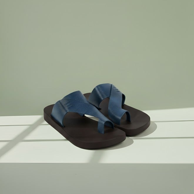 Mochi Men Blue Casual Slippers