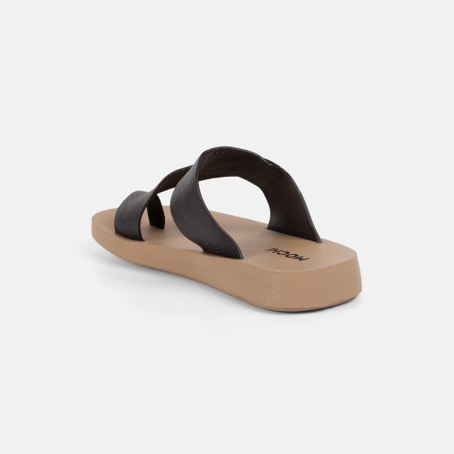 Mochi Men Brown Casual Slippers (SKU: 16-1319-12-41)