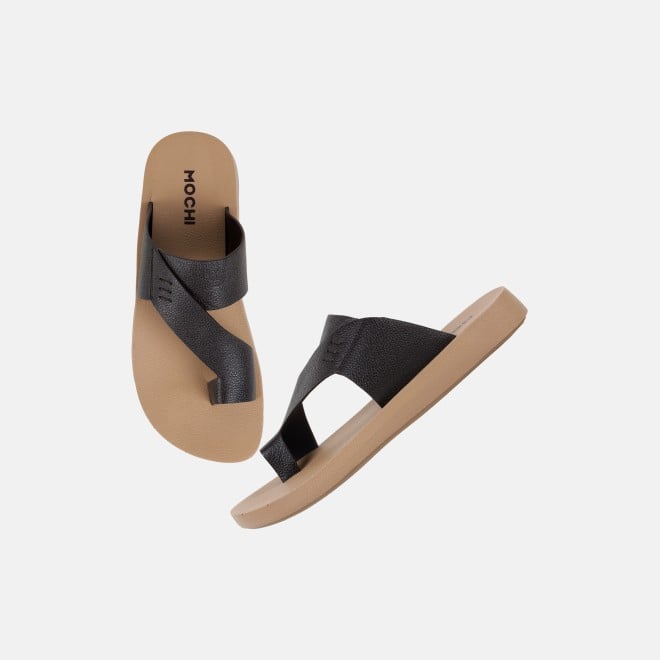 Mochi Men Brown Casual Slippers (SKU: 16-1319-12-41)