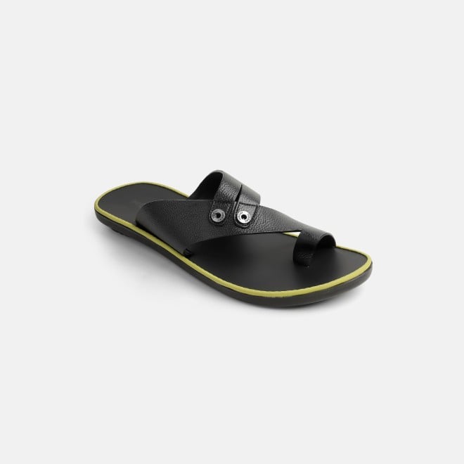 Mochi Men Black Casual Slippers (SKU: 16-1320-11-41)
