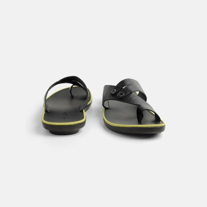 Mochi Men Black Casual Slippers (SKU: 16-1320-11-41)