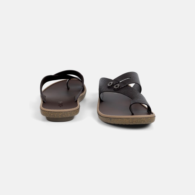 Mochi Men Brown Casual Slippers (SKU: 16-1320-12-41)