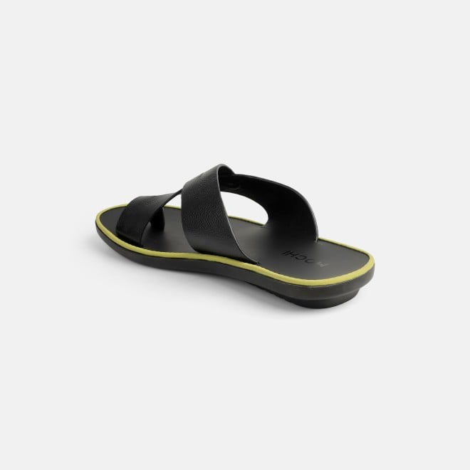 Mochi Men Black Casual Slippers (SKU: 16-1320-11-41)