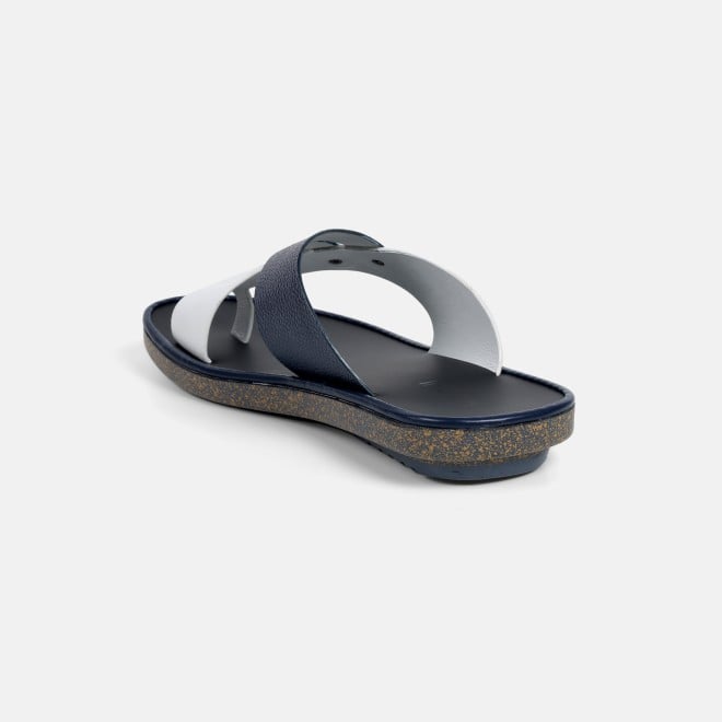 Mochi Men White-blue Casual Slippers (SKU: 16-1320-56-40)