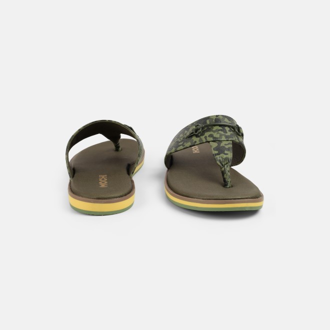 Mochi Men Olive Casual Slippers (SKU: 16-1321-49-40)