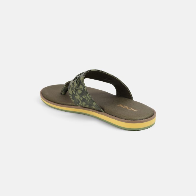 Mochi Men Olive Casual Slippers (SKU: 16-1321-49-40)