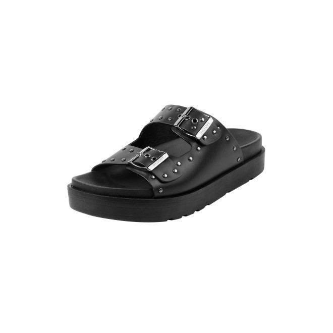 Mochi Men Black Casual Slippers (SKU: 16-1322-11-40)