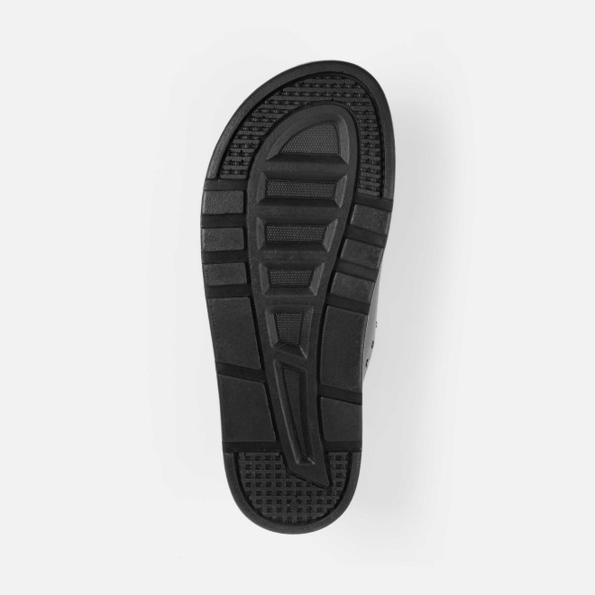 Mochi Men Black Casual Slippers (SKU: 16-1322-11-40)