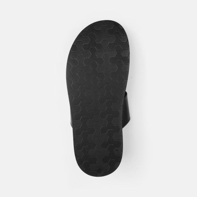 Mochi Men Black Casual Slippers (SKU: 16-1323-11-40)