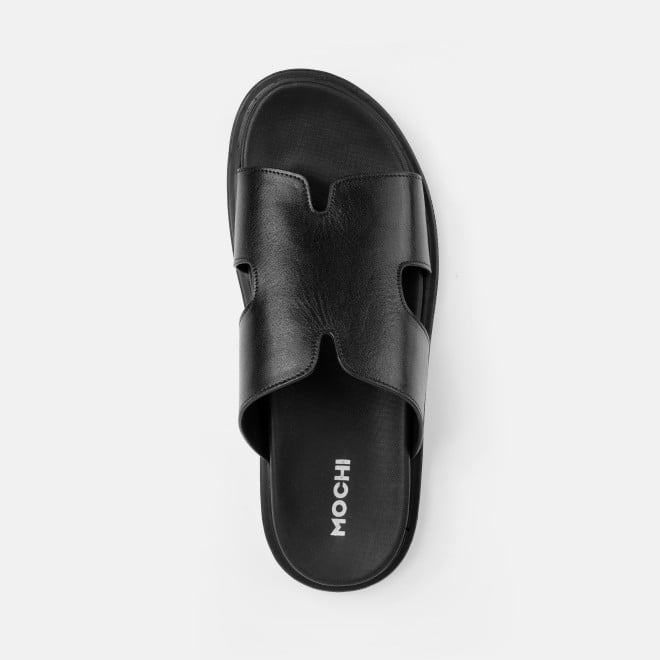 Mochi Men Black Casual Slippers (SKU: 16-1323-11-40)