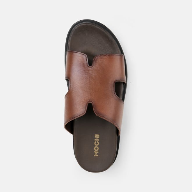 Mochi Men Tan Casual Slippers (SKU: 16-1323-23-40)