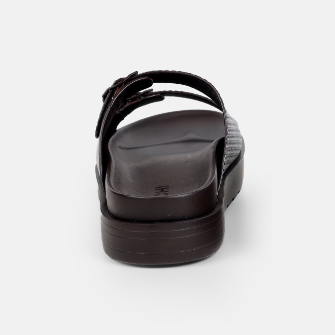 Mochi Men Brown Casual Slippers (SKU: 16-1324-12-40)