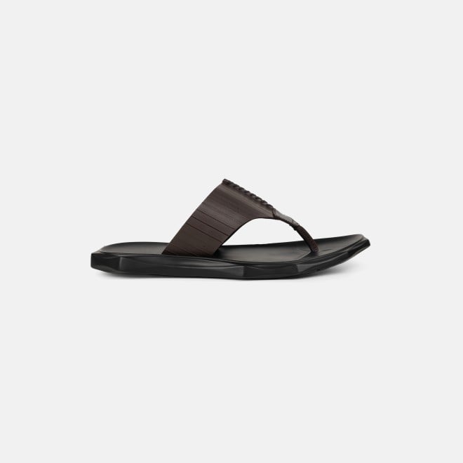 Mochi Men Brown Casual Slippers (SKU: 16-1325-12-40)