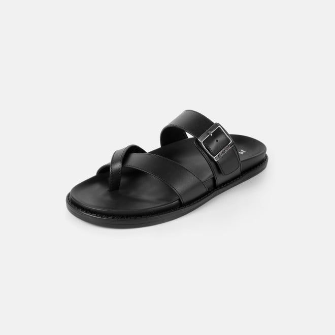 Mochi Men Black Casual Slippers (SKU: 16-1341-11-42)