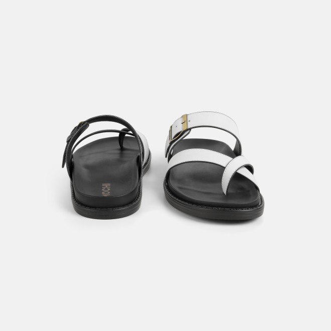 Mochi Men White Casual Slippers (SKU: 16-1341-16-42)