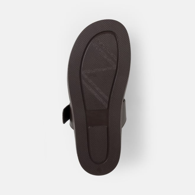 Mochi Men Brown Casual Slippers (SKU: 16-1341-12-40)