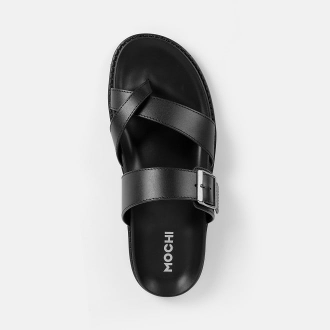 Mochi Men Black Casual Slippers (SKU: 16-1341-11-42)