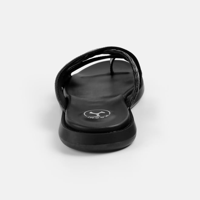 Mochi Men Black Casual Slippers (SKU: 16-1342-11-40)