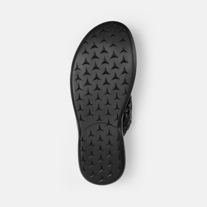 Mochi Men Black Casual Slippers (SKU: 16-1342-11-40)
