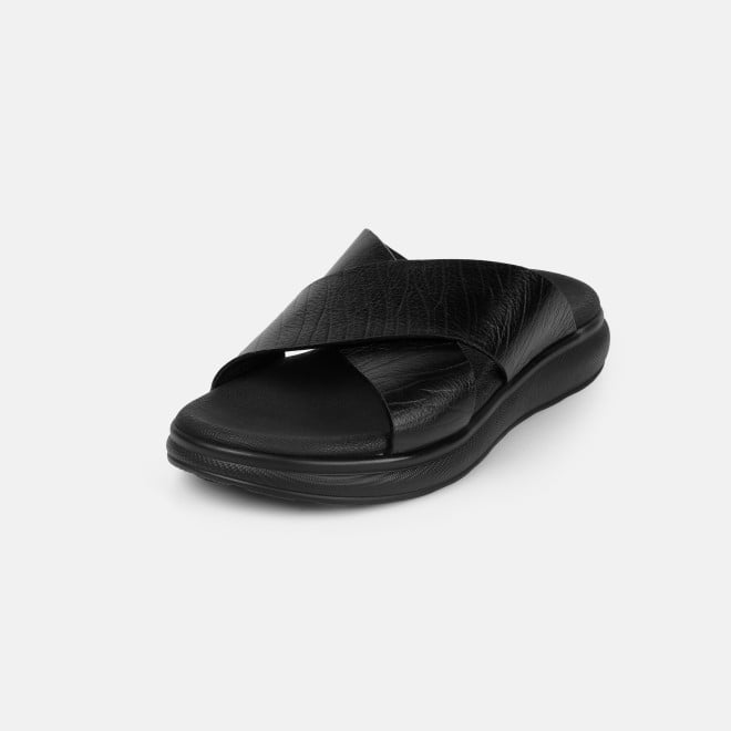 Mochi Men Black Casual Slippers (SKU: 16-1343-11-41)