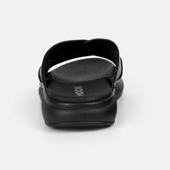 Mochi Men Black Casual Slippers (SKU: 16-1343-11-41)