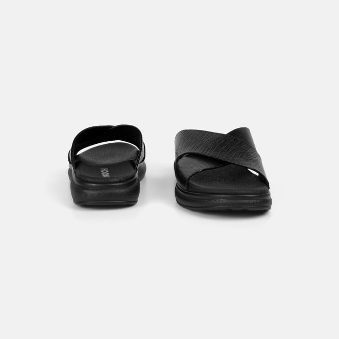 Mochi Men Black Casual Slippers (SKU: 16-1343-11-41)