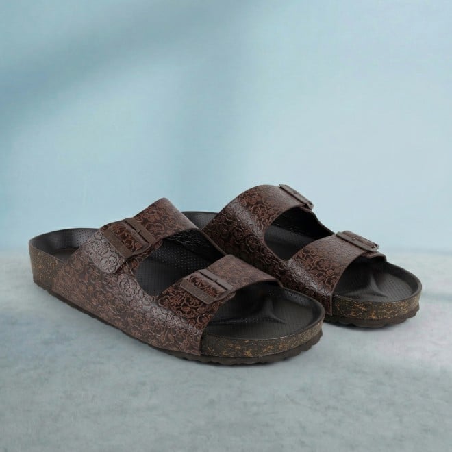 Mochi Men Tan Casual Slippers