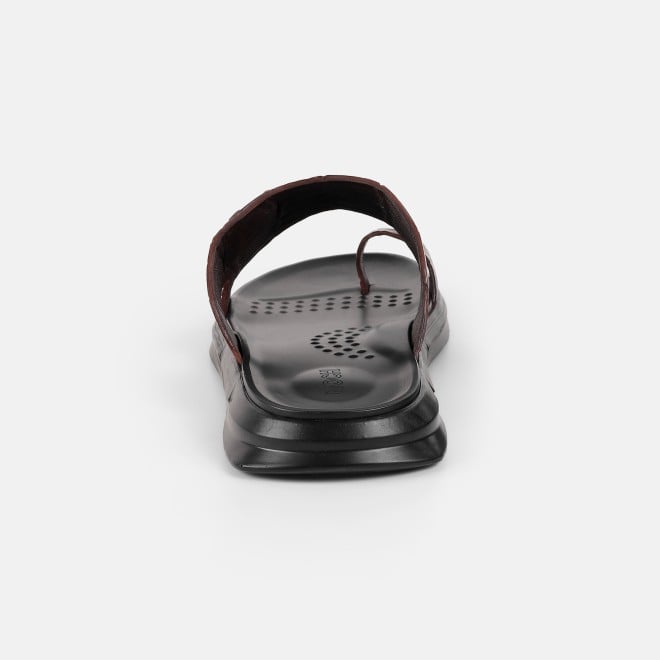 Mochi Men Brown Casual Slippers (SKU: 16-1381-12-40)