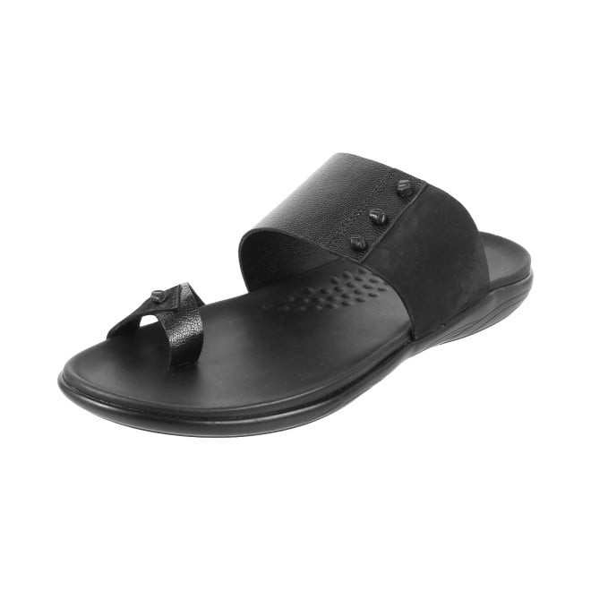 Mochi Men Black Casual Slippers (SKU: 16-158L-11-46)