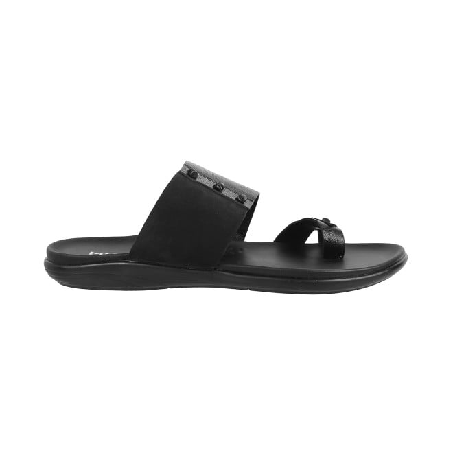 Mochi Men Black Casual Slippers (SKU: 16-158L-11-46)