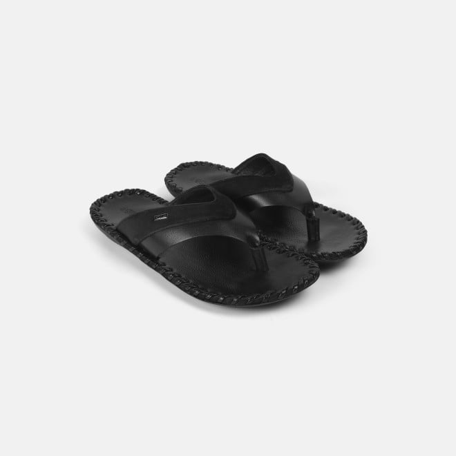 Mochi Men Black Casual Slippers (SKU: 16-2-11-41)