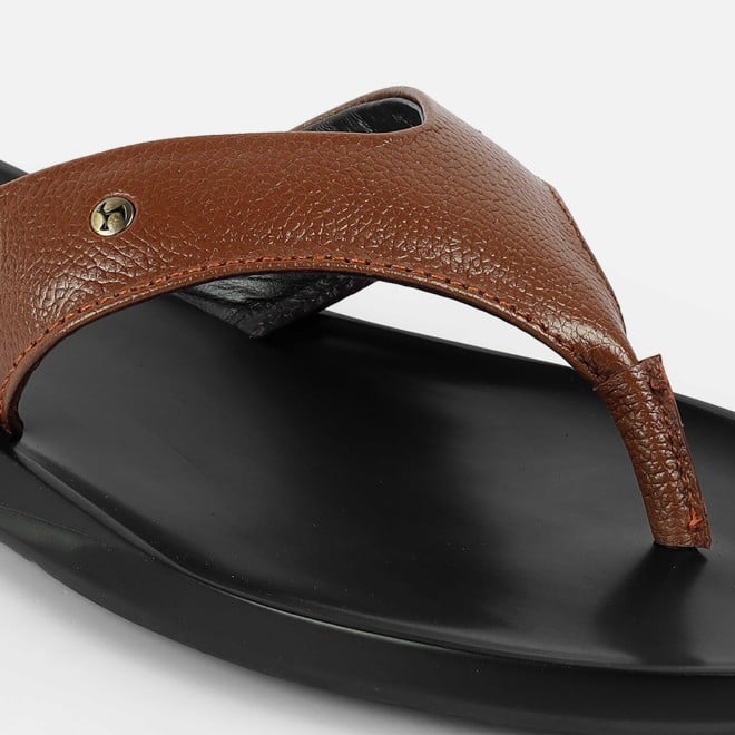 Mochi Men Tan Casual Slippers (SKU: 16-204-23-40)