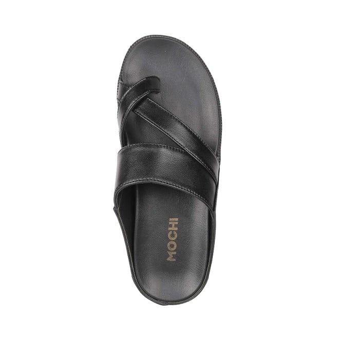 Buy Mochi Men Black Casual Slippers Online | SKU: 16-251-11-40 – Mochi ...
