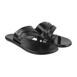 Men Black Casual Slippers