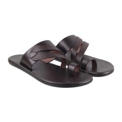 Men Brown Casual Slippers