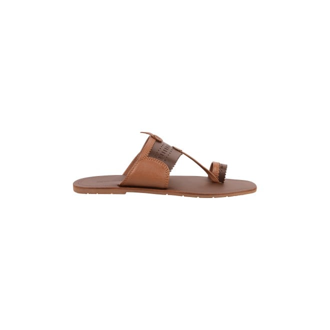 Mochi Men Tan Ethnic Kolhapuris (SKU: 16-333-23-40)