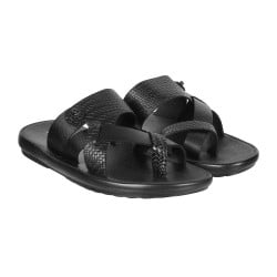 Men Black Casual Slippers