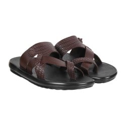 Men Brown Casual Slippers