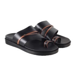 Men Black Casual Slippers