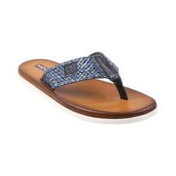 Mochi Navy-Blue Casual Slippers