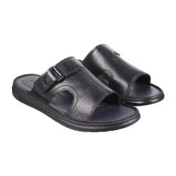 Men Black Casual Slippers