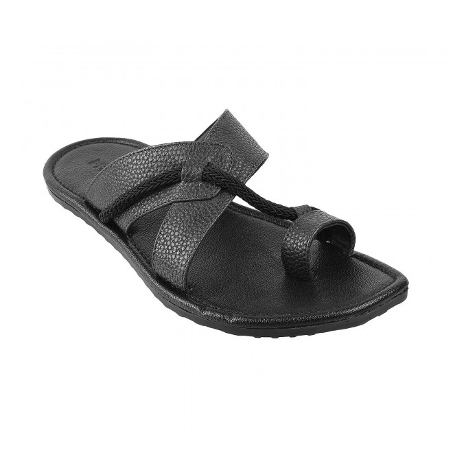 Buy Mochi Men Black Casual Slippers Online - Mochi-Shoes