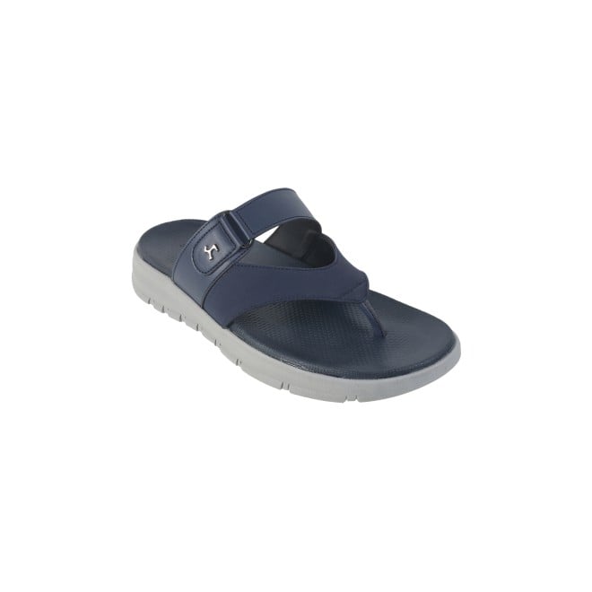 Mochi Men Blue Casual Slippers & Flip Flops (SKU: 16-607-45-40)