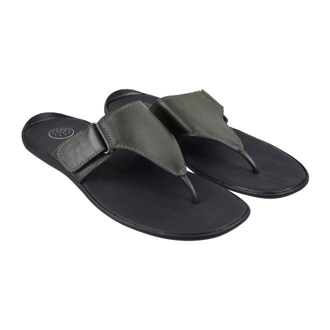 Mochi Men Olive Casual Thong (SKU: 16-6393L-49-46)